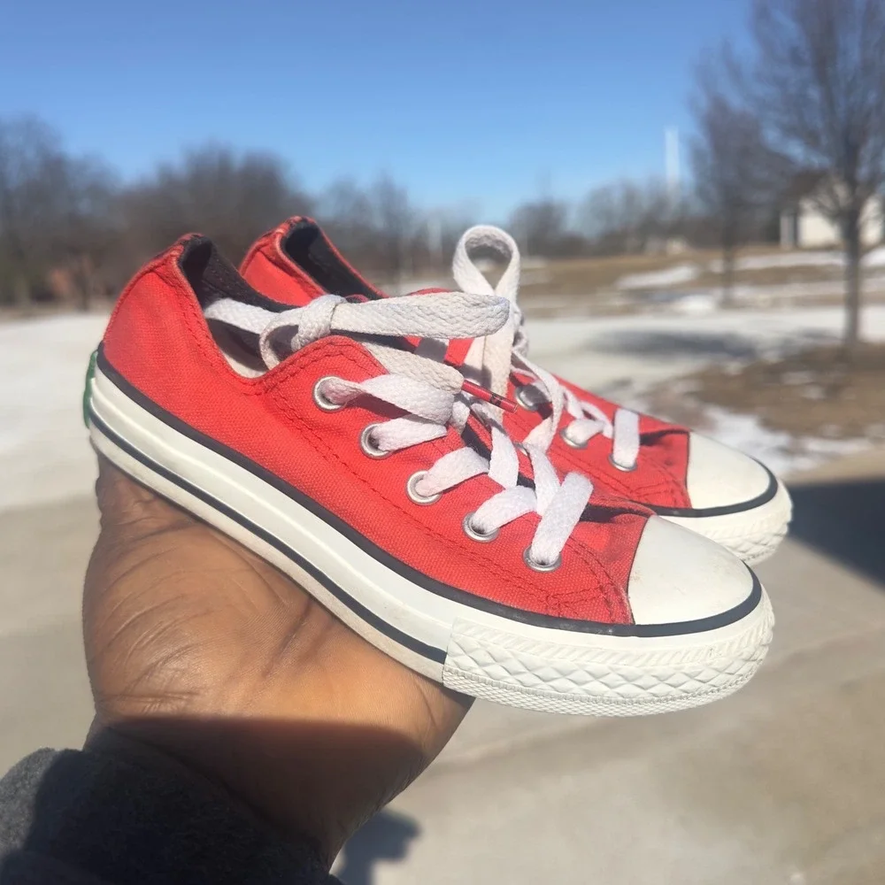Converse All Star Crayola Scarlet Low Top Toddler Sneaker‎ Size 11 Orange Shoes